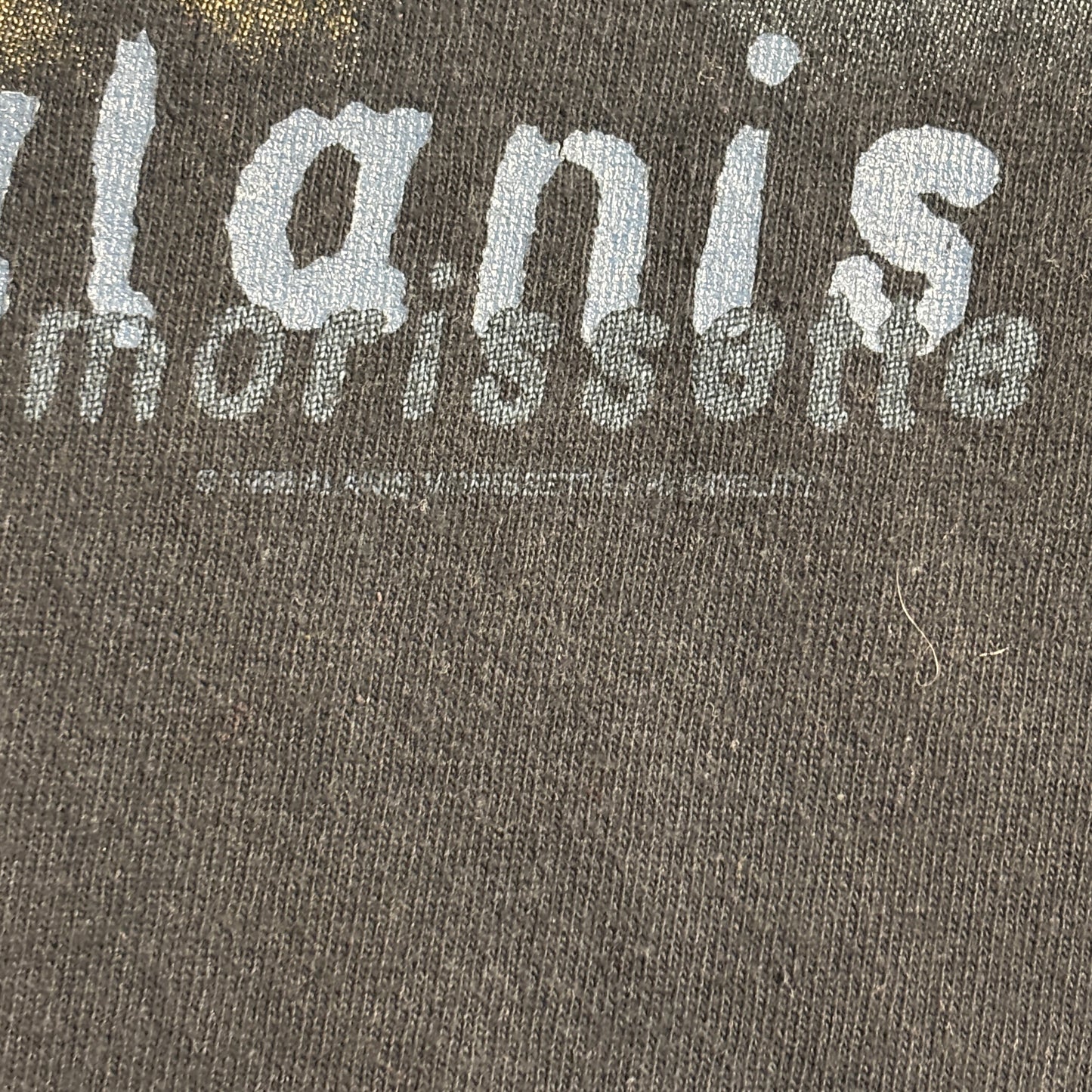 Alanis Morissette — “Supposed Former Infatuation Junkie” Tee (1995) — XL