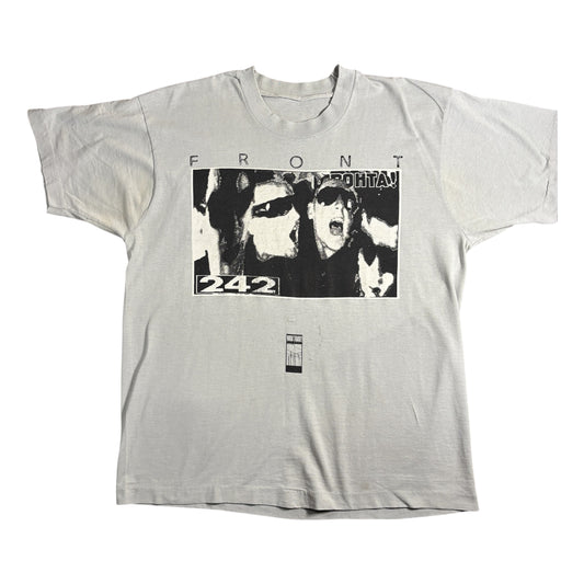 Front 242 — “Industrial Era” Tee (1988) — Large