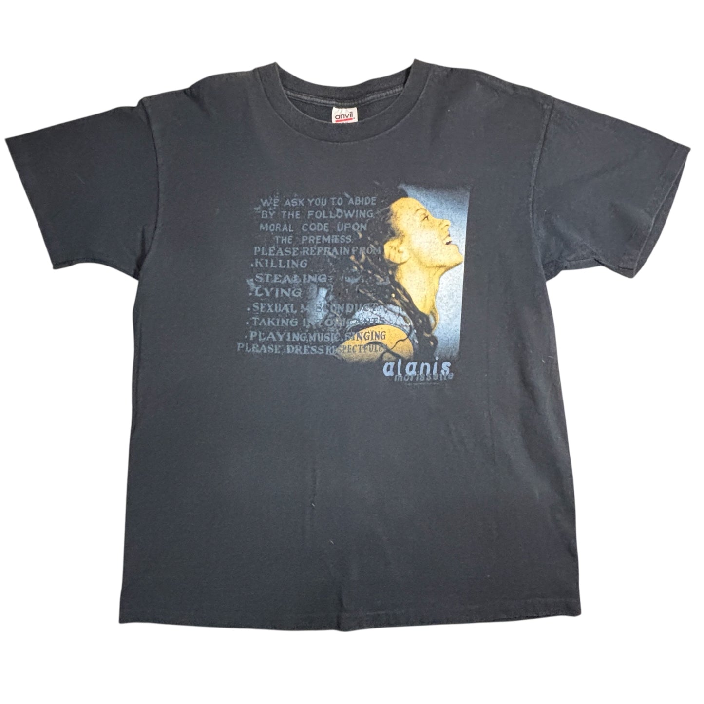 Alanis Morissette — “Supposed Former Infatuation Junkie” Tee (1995) — XL